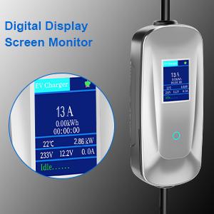 10A UK 3 PIN Plug To Type 1/ Τύπος 2 Ηλεκτρονικός σταθμός φόρτισης Wallbox Φορητό για EV / PHEV 10