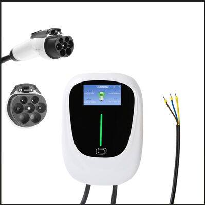 7KW Οικιακά ηλεκτρικά οχήματα σημείο AC EV Wall Box με εγκατεστημένο στο σπίτι σταθμό